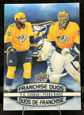 2019-20 Upper Deck Tim Hortons - Franchise Duos P.K. Subban and Pekka Rinne