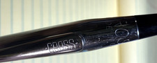 CROSS Ballpoint Pen Silver Tone Chrome Trim Black - Made In USA