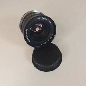Rare Yashica ML 24mm F2.8 Wide Angle Prime Lens C/Y Japan + Canon EF Adapter
