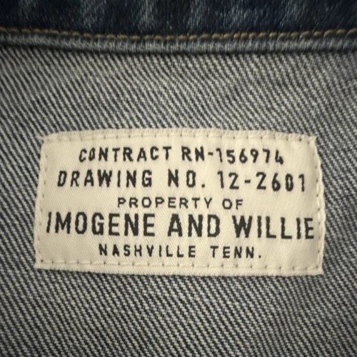 Men’s Imogene and Willie Blue Denim Jean Jacket Button Front. image 4