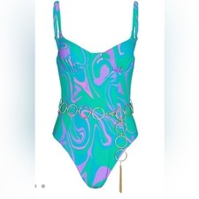 NWOT WeWoreWhat Danielle Belted One-Piece Swimsuit Size XS