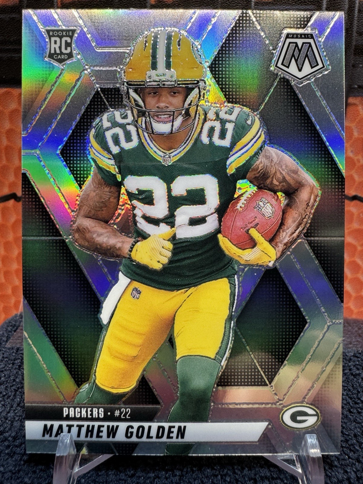 2025 Panini Mosaic Football Matthew Golden #323 RC True Silver Prizm