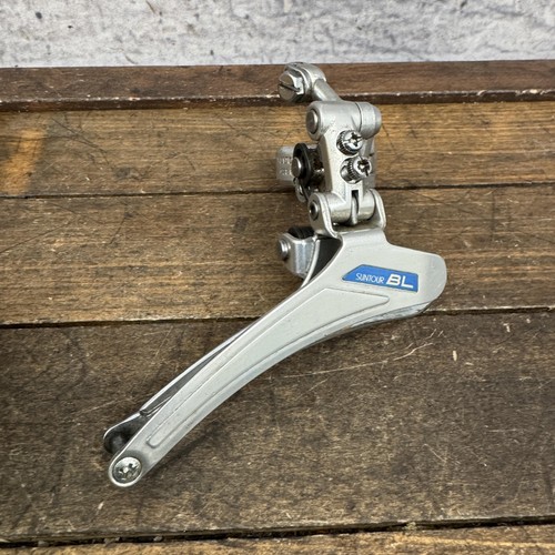 Vintage Suntour BL Blue Line Front Derailleur 28.6 Clamp Bottom Pull Japan 80s - Picture 2 of 11
