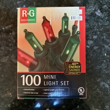 New 100 GREEN MINI LIGHTS Indoor Outdoor 29.5 FT. Christmas Holiday Target