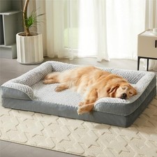 Orthopedic Dog Beds for Large Dogs,Waterproof Dog 36"L x 27"W x 6.5"Th Grey
