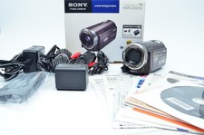 MINT Sony HDR-CX370V Brown HD Camcorder 32GB w/ Box Battery  Charger from Japan