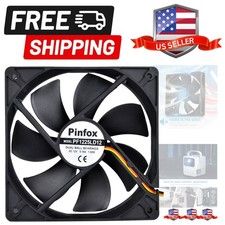 12V DC 120mm Quiet Cooling Fan Silent, Variable Speed Control by 5V to 12V In...