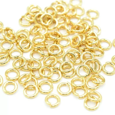 DAZZLING DESIGNESS 3 to 9MM 2 to 200 X 18K Gold Plated Open Jump Rings Jewellery making Findings