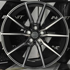 Staggered 19x8.5 19x9.5 5x120 Inovit Frixion5 Black Machine Tint 10 Spoke Wheels