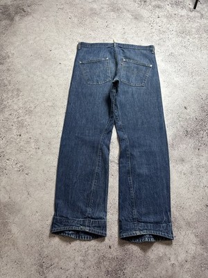 Vintage Levi s Engineered Twist Blue Denim Jeans Cinchback 36 x 32 Anniversary