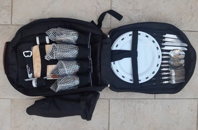 Eurohike Picknickkorb Rucksack für 4 Personen mit Kühltaschen