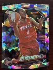 Kelsey Mitchell Indiana Fever WNBA 2025 Panini Prizm Silver Ice Card 35