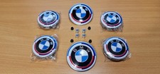 BMW E60 E61 Set Ventilkappen Emblem 82mm Nabendeckel 68mm 50 Jahre M Motorsport