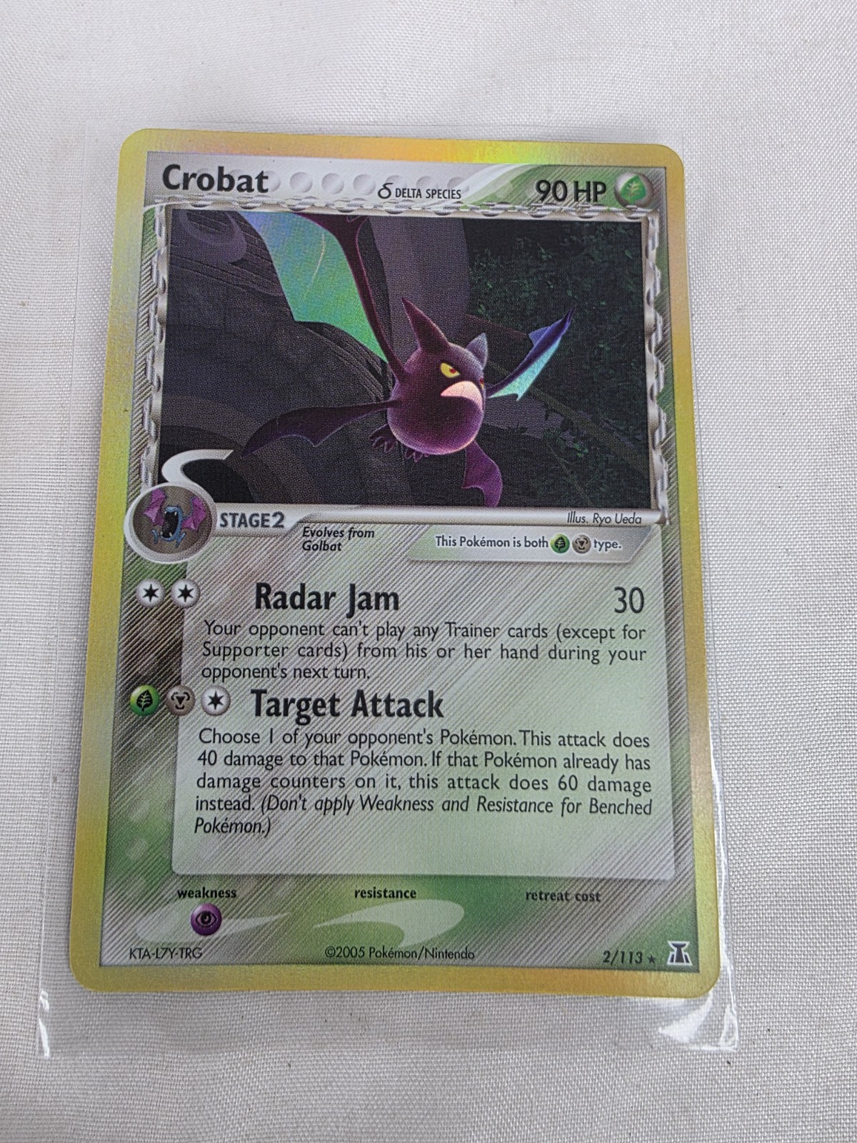Pokemon - Crobat Reverse Holo - Delta Species 2/113 MP