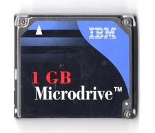 IBM 1GB Microdrive CF CF+ Compact Flash Type II DSCM-11000 Hard Drive