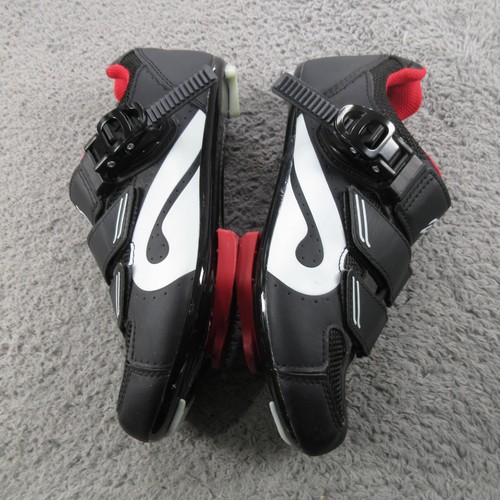 Peloton Road Cycling Shoes Womens EU 38 Black Red 3-Bolt Look Delta Cleats Spin - Picture 10 of 13