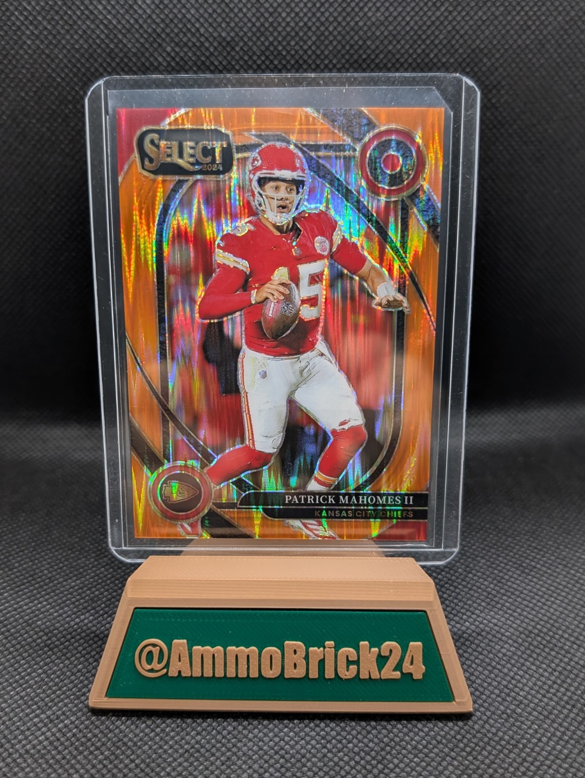 2024 Panini Select - Club Level Patrick Mahomes II #223 Orange Shock Prizm /399