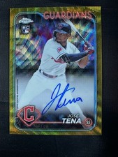 2024 Topps Chrome Gold Wave 08/50 Jose Tena José Auto JERSEY MATCH ebay ~1/1