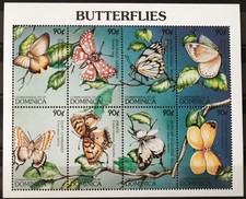 Dominica - 1997 bloc de timbres - Papillons