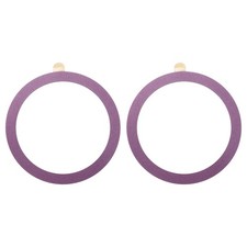 55x0.4mm ODxT Universal Wireless Metal Ring Sticker, 2 Pack, Rose Red