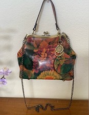 Patricia Nash Floral Handbag Crossbody 10th Anniversary Purse Shoulder Bag Chain