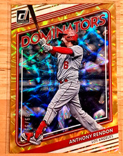 🔥99/99 Anthony Rendon🔥- 2022 Donruss Dominators -💎 Book End💎 - Angels