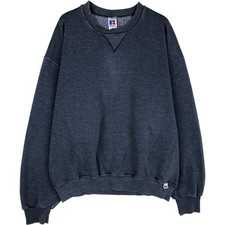 Used 90'S Russell plain blank sweatshirt men's size XL equivalent vintage
