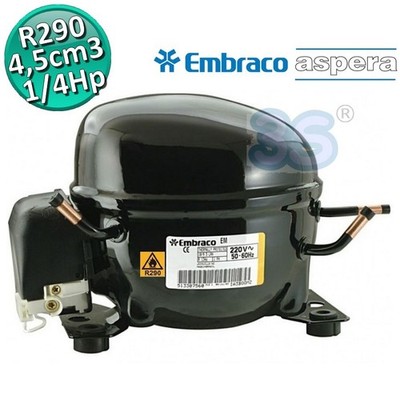 Gaskompressor R290 HBP 1/5 PS 4,5 cm³ Embraco Aspera EMT6144U