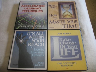 Goals Self Discipline Motivation Achievement Cassette Audiobook Lot Brian Tracy 