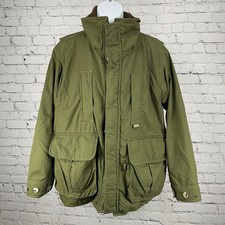 VTG Remington Green Outdoor Insulated Gore Tex Lined Coat USA Made Size Large L