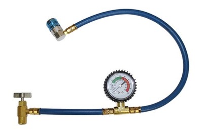 R134A 24'' Low Side Extended Installation Hose W/Gauge 1EA