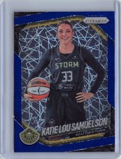 2025 Panini Prizm WNBA #82 Katie Lou Samuelson Blue Velocity Prizms