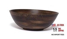 Walnut finished 14" Salad Bowl, Large - Single Bowl 274WN 