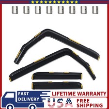 4pcsset Rain Guards Vent Visors Shade In Channel For 2007-2018 Jeep Wrangler Jk