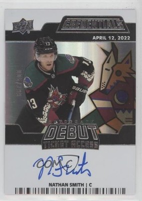 2022-23 Credentials Debut Ticket Access 8/299 Nathan Smith Rookie Auto RC 7l6