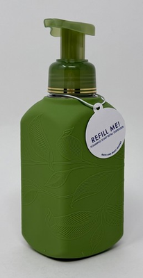 #ad NEW BATH amp; BODY WORKS GREEN VINES GLASS FOAMING HAND SOAP DISPENSER HOLDER PUMP $24.99