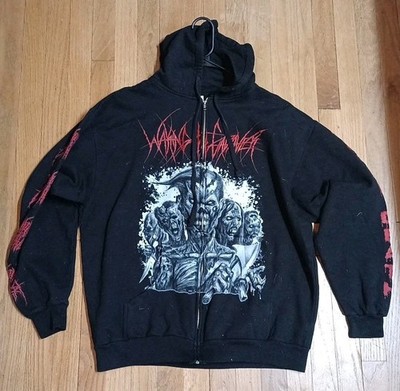 WAKING THE CADAVER Hoodie Death Metal Total Death This Is Hell -XL