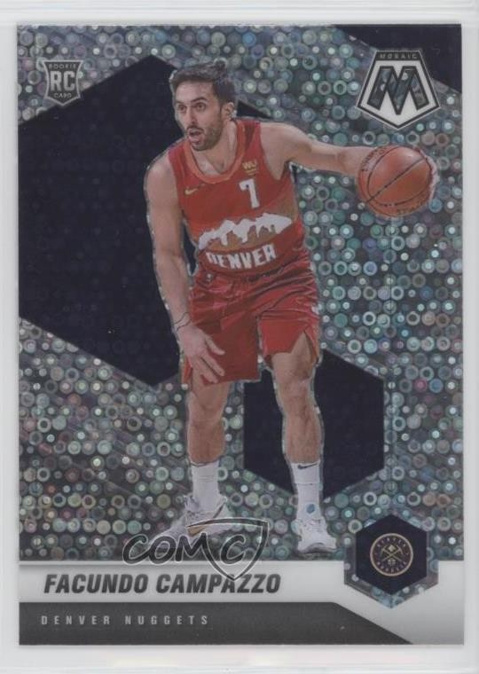 2020 Panini Mosaic Fast Break Silver Prizm Facundo Campazzo #237 Rookie RC 3tb