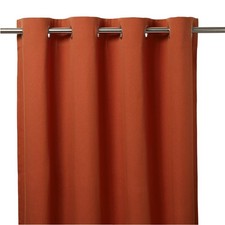 B&Q Taowa Orange rust Plain Unlined Eyelet Curtain (W)140cm (L)260cm, Single