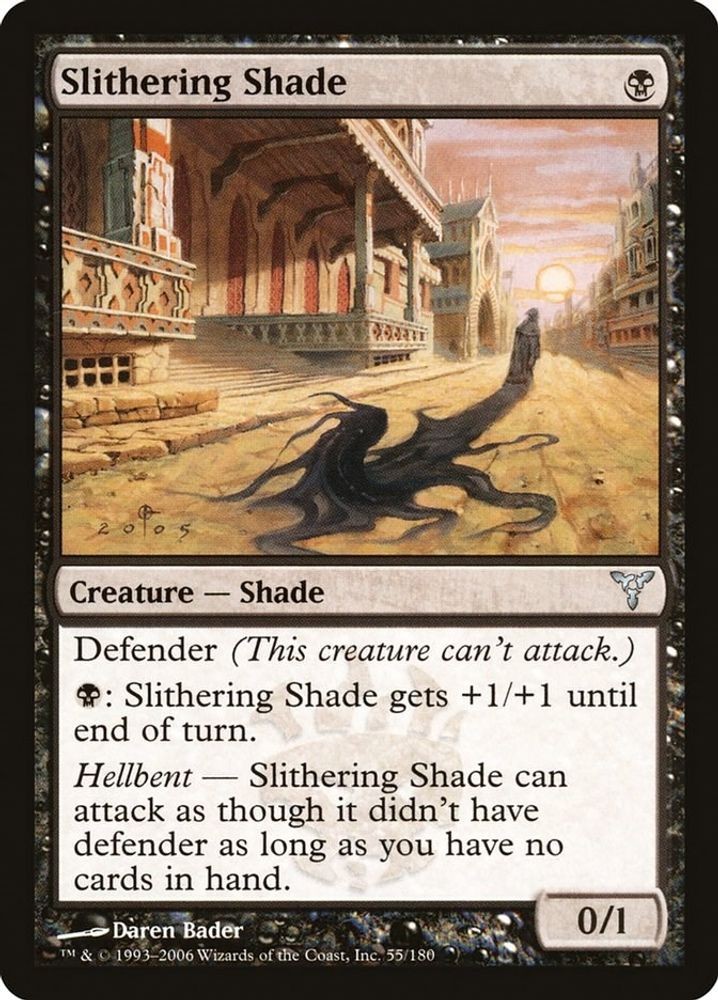 2006 Magic: The Gathering: Dissension - Slithering Shade (#55, U, Near Mint)