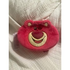 Disney Pixar Toy Story Lotso Huggin Bear Plush Pink Faux Fur Belt Bag Waist Pack