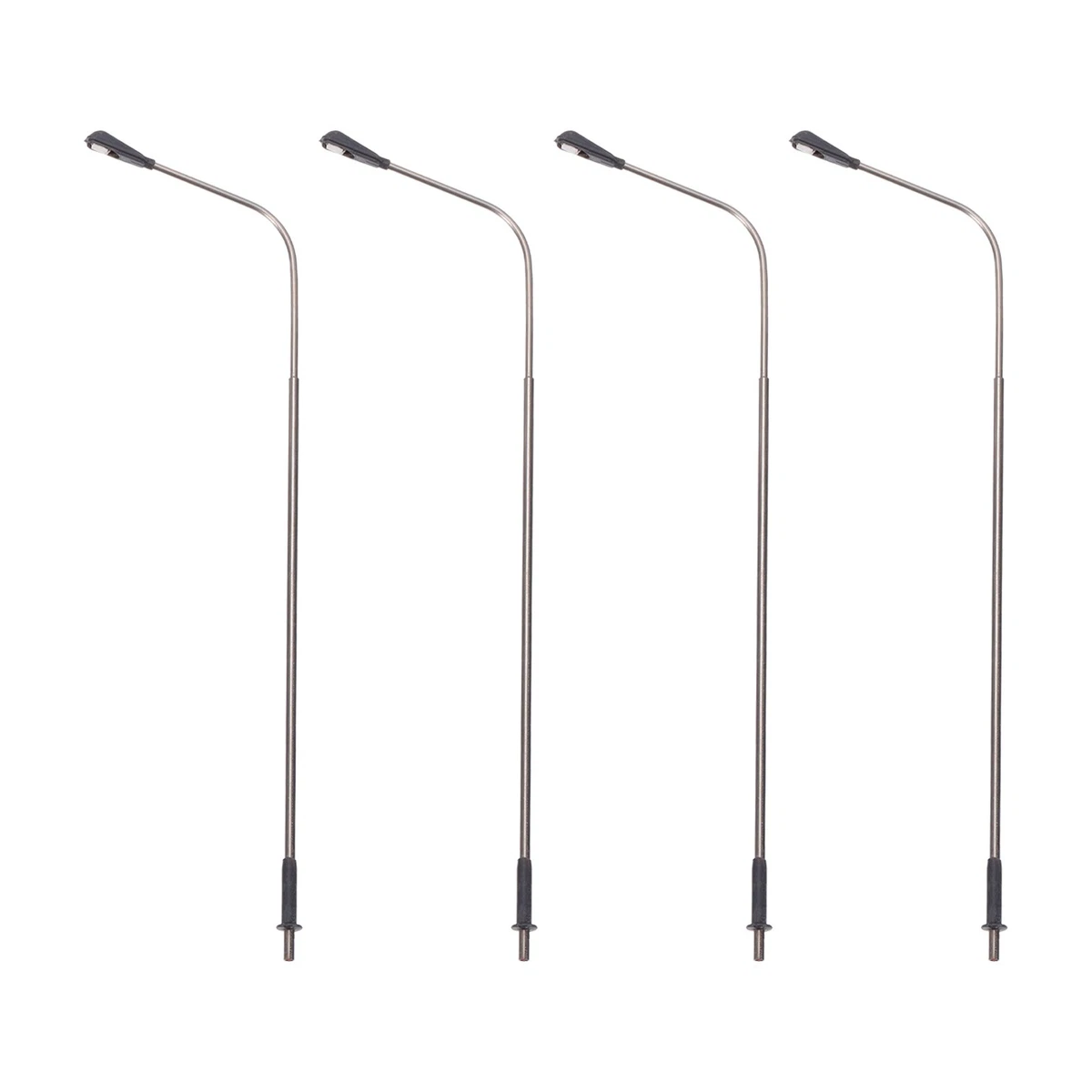 LED Stehlampe Lampen weiß Post Lichter 1/75 Maßstab 15 cm 5,91 Zoll 3V Set 4