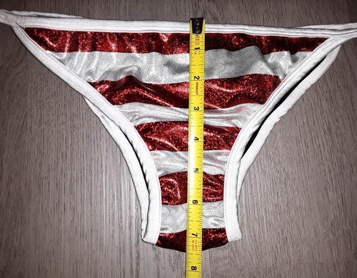 Priya Swimwear American Flag Metallic Shimmer Bikini Set Size Extra Large ? - Picture 9 of 11