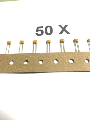 100nF, 50V, Y5V, 85°, RM2,5, -20,+80%, Keramik,VISHAY, K104Z15Y5VF5UL2, 50 Stück