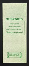 Mennonite Information Center Lancaster PA Information Beliefs Vintage Brochure