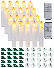 20 PCS LED Window Candles with Remote Timer, Battery Operated Flameless Taper...