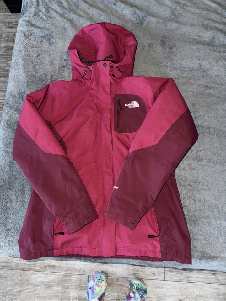 Chaqueta North Face Hyvent 3 en 1 para mujer grande púrpura invierno snowboard ventilada * Foto 2 de 4