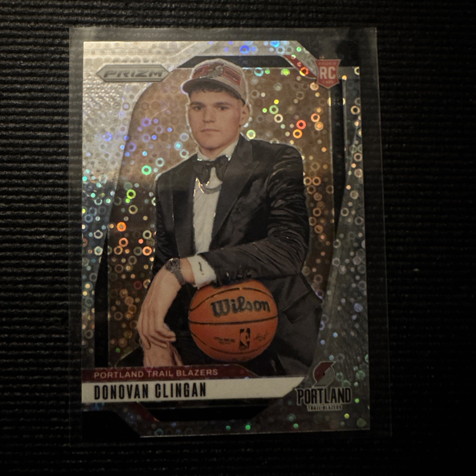 2024-25 Panini Prizm - Rookie Variation Donovan Clingan #221 Fast Break Prizm  