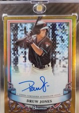 2024 Bowman Sterling - Prospect Autographs Druw Jones #PA-DJ Gold Refractor /50 