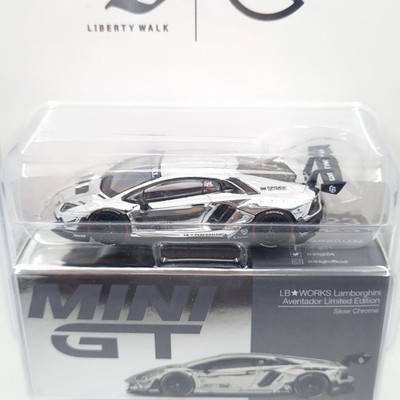 MINI GT LB WORKS LAMBORGHINI AVENTADOR LBWK CHROME IMX 2025